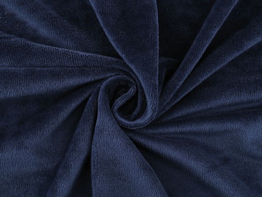Minky lisse bleu foncé