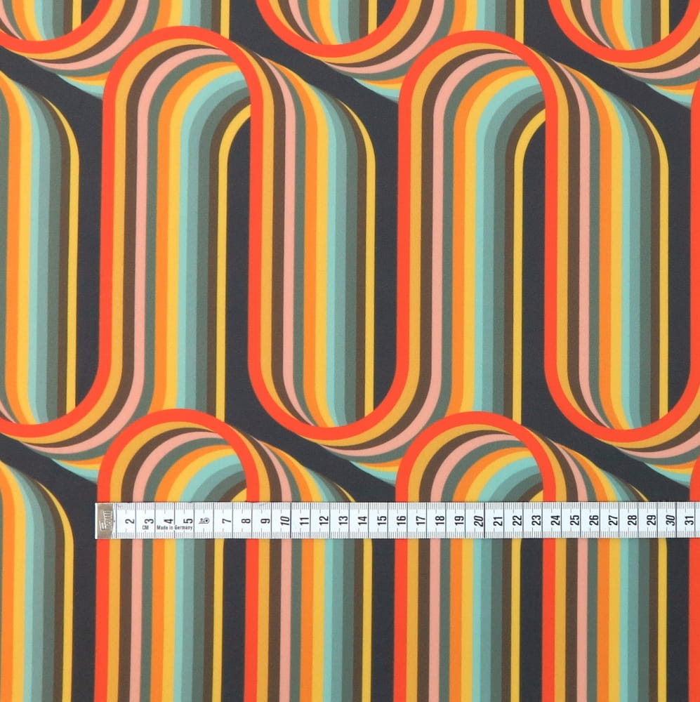 Velours imprimé wave rétro – Image 2