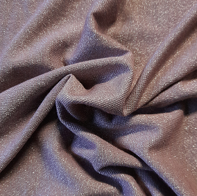 Jersey paillette vieux rose – Image 2
