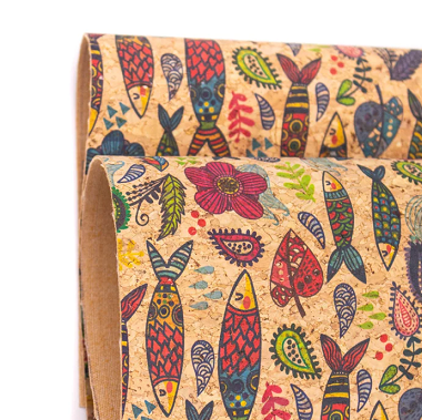 Liège Luxe MB Cork 50x32cm poissons fleurs – Image 2