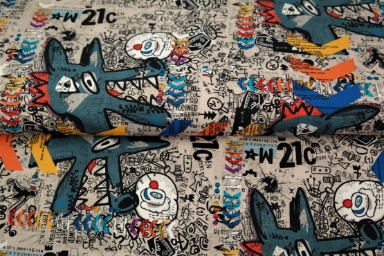 French terry loup graphique – Image 3