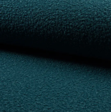 Tissu bouclette pétrole