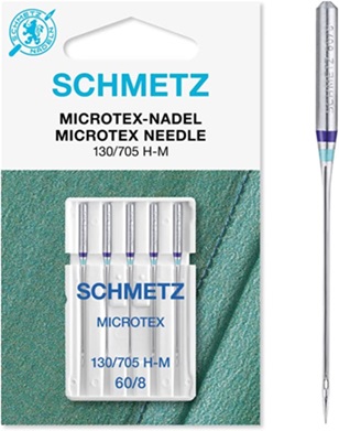 Aiguilles Microtex Schmetz n°60