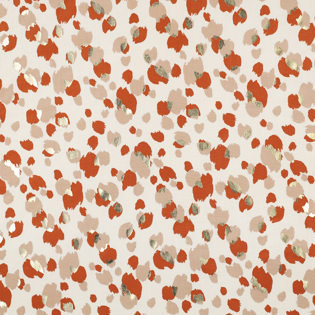 Viscose écru léopard foil or – Image 2
