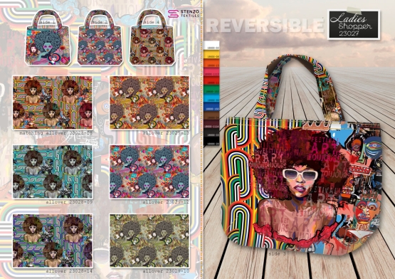 Coupon sac de plage afro girl reversible STENZO – Image 3