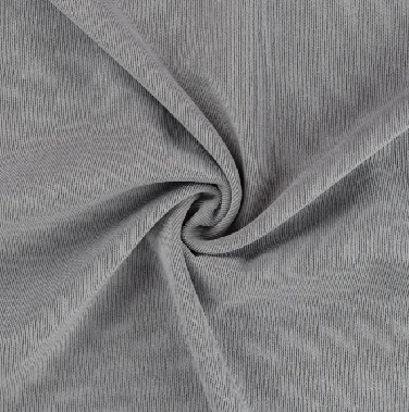 Velours milleraie fine côte gris argent