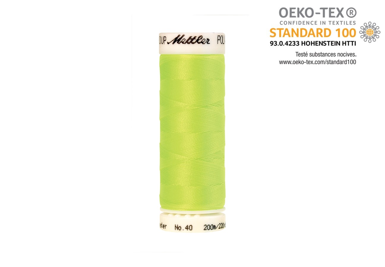 Coffret METTLER Polysheen 8 bobines Néon, Polyester – Image 5