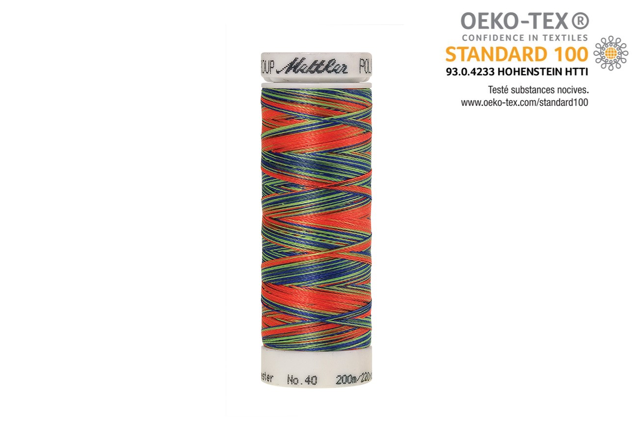 Coffret METTLER Polysheen 8 bobines Néon, Polyester – Image 3