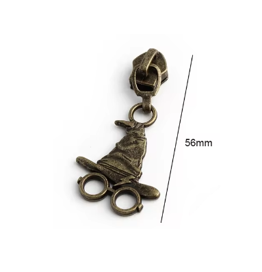 Curseur Harry potter pour fermeture nylon métallique #5 bronze