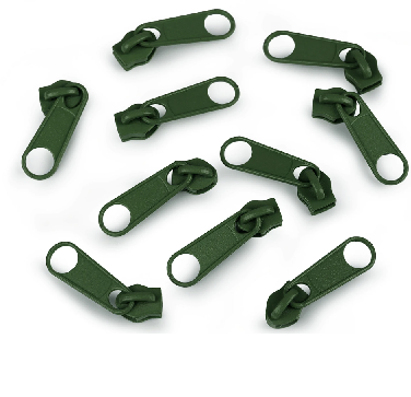 Curseur fermeture nylon #5 vert sapin