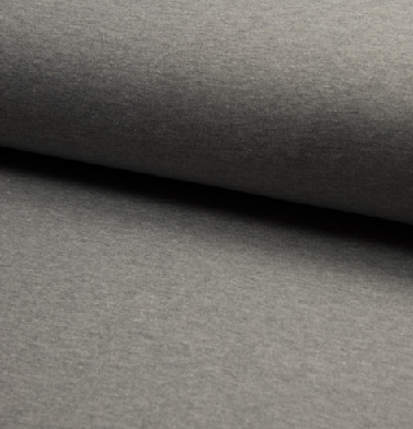 Molleton / Sweat chiné gris moyen
