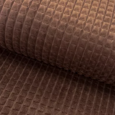 Velours square marron