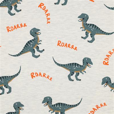 Jersey Dino roar fond écru Poppy – Image 3