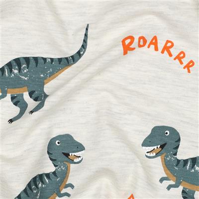 Jersey Dino roar fond écru Poppy – Image 2