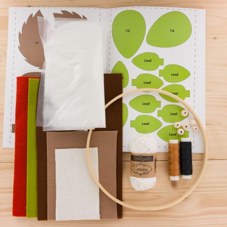 Kit feutrine mobile animaux de la foret – Image 3