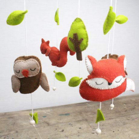 Kit feutrine mobile animaux de la foret – Image 4