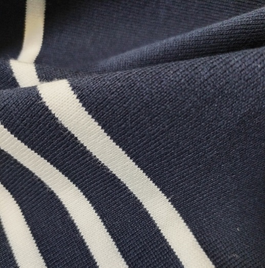 Panneau tricot marinière marine – Image 3