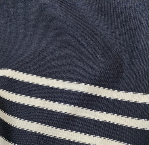 Panneau tricot marinière marine – Image 2