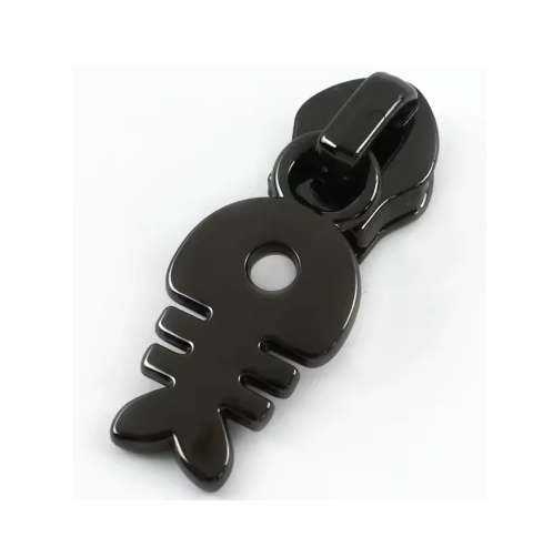 Curseur poisson pour fermeture nylon métallique #5 gun