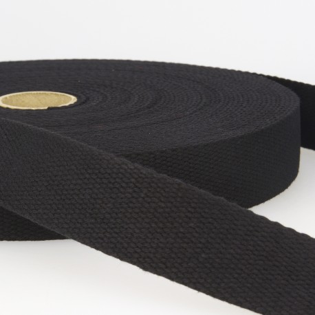 Sangle coton 40 mm noire
