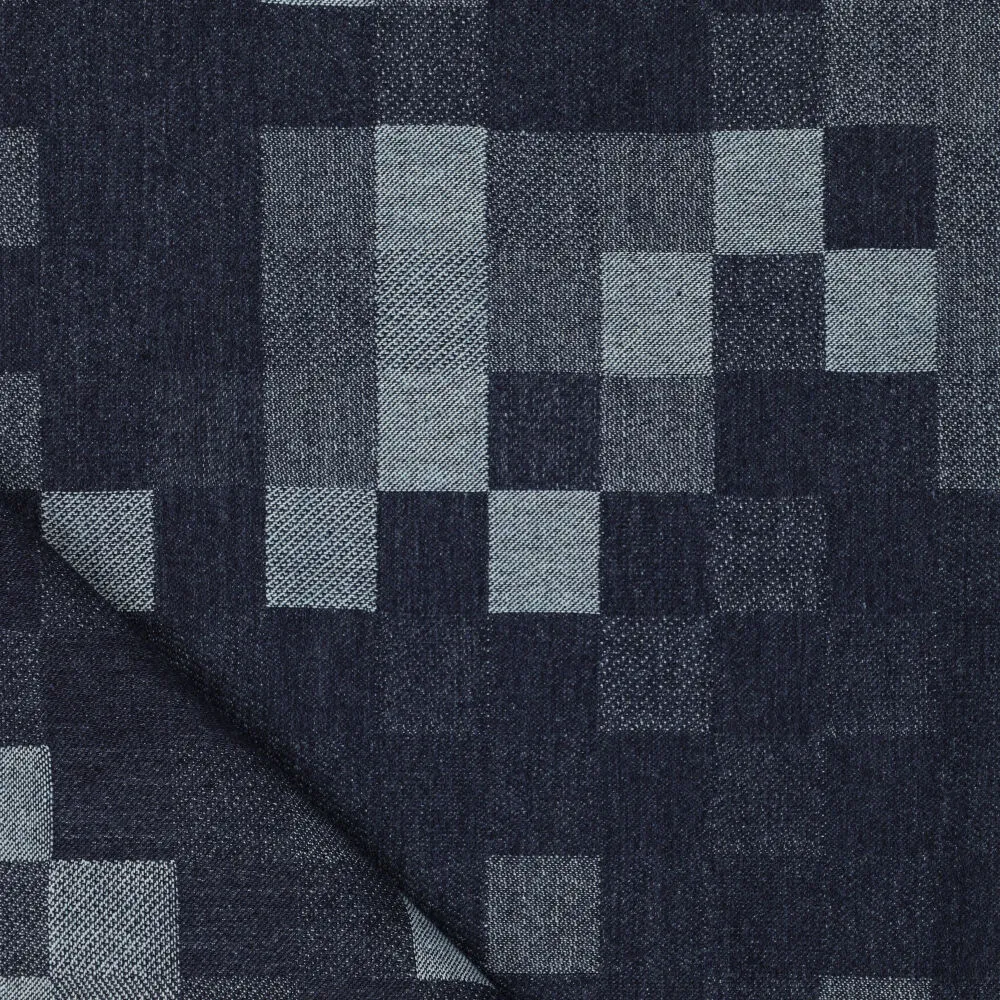 Tissu Denim jeans coton patchwork – Image 4