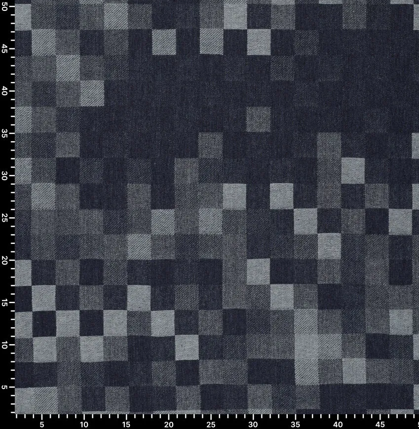 Tissu Denim jeans coton patchwork – Image 6