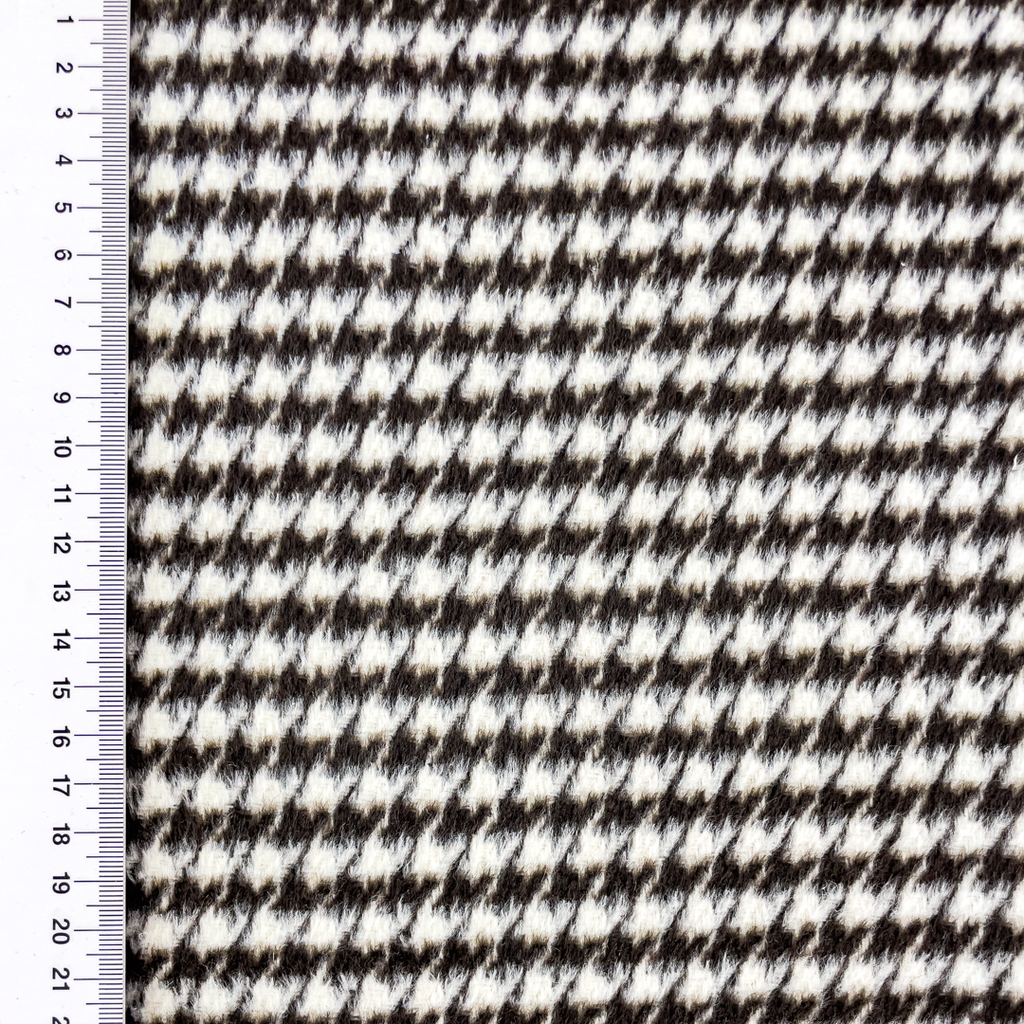 Tissu lainage pied de poule manteau – Image 2
