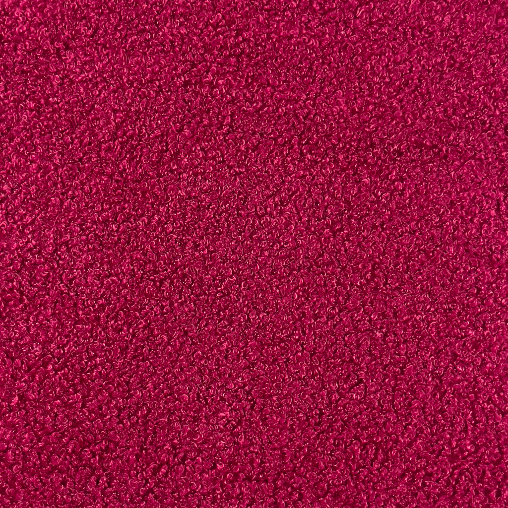 Tissu teddy bouclette bordeaux
