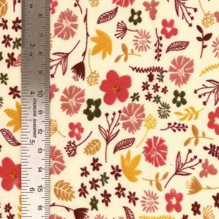 Jersey gratté polyester fleurette Louise – Image 3