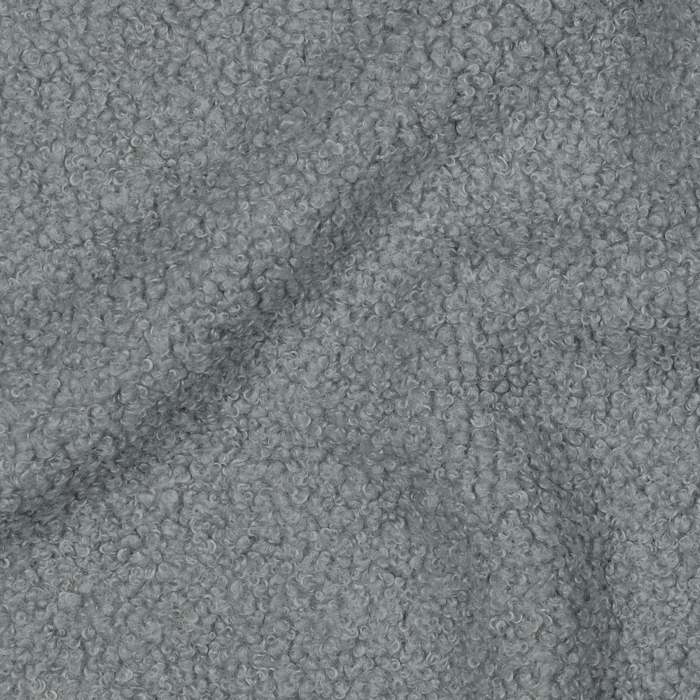 Tissu bouclette doublé polaire céladon – Image 4