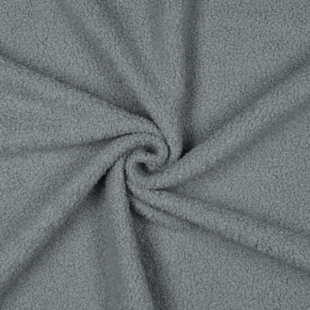 Tissu bouclette doublé polaire céladon – Image 3