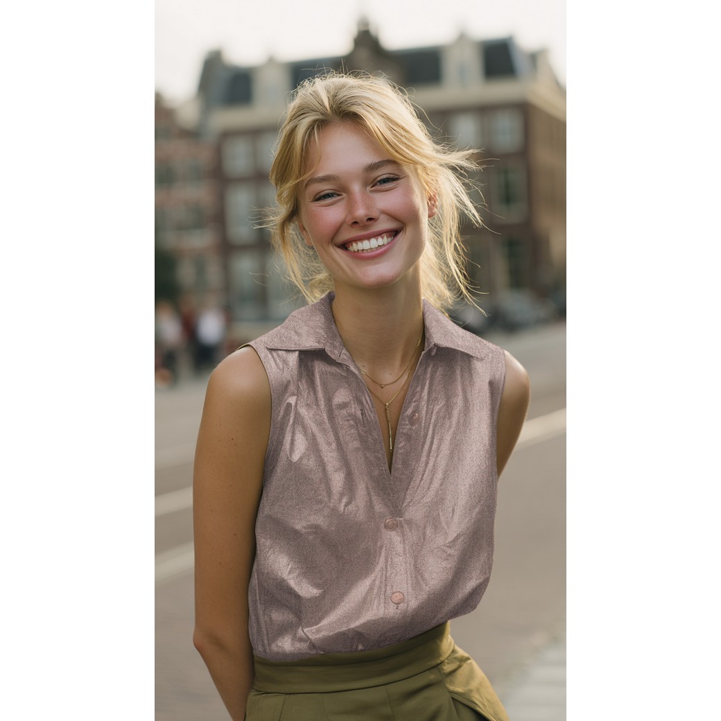 Coton Popeline Poppy foil bronze – Image 4