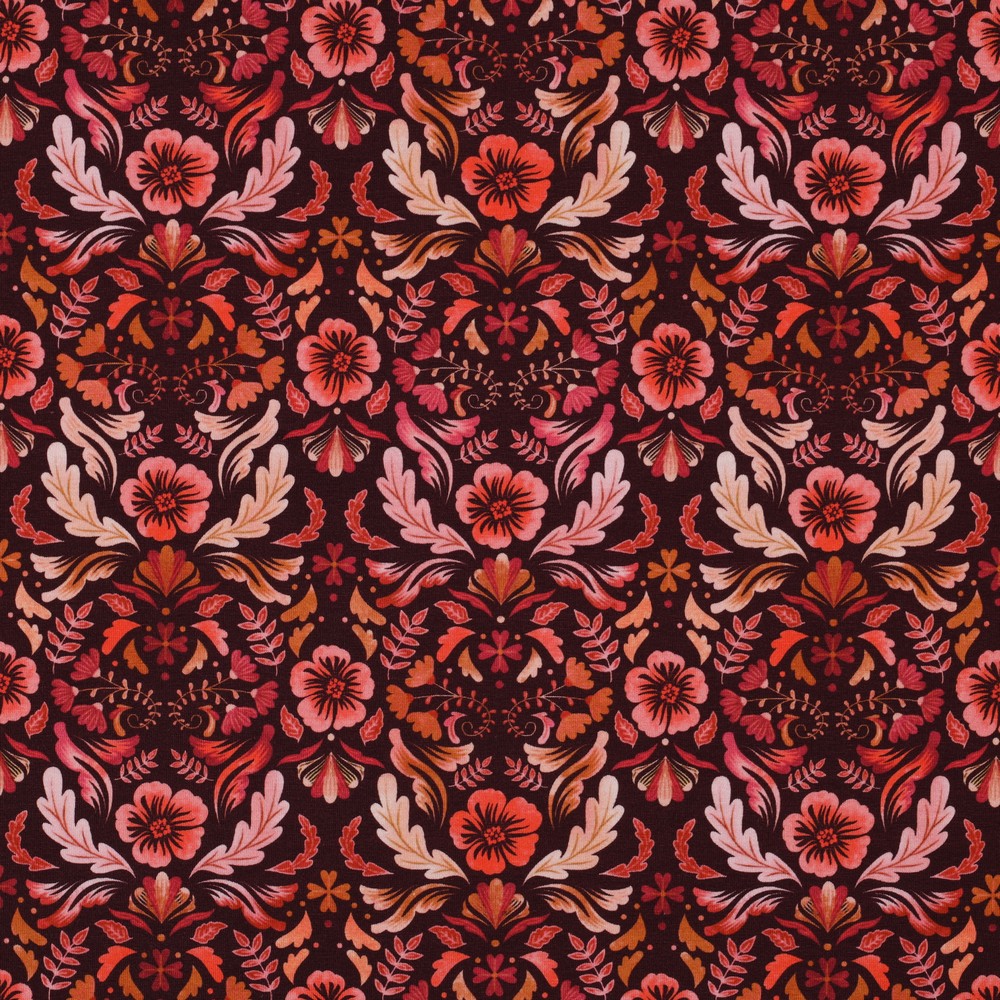 Jersey fleurs bordeaux Poppy – Image 6
