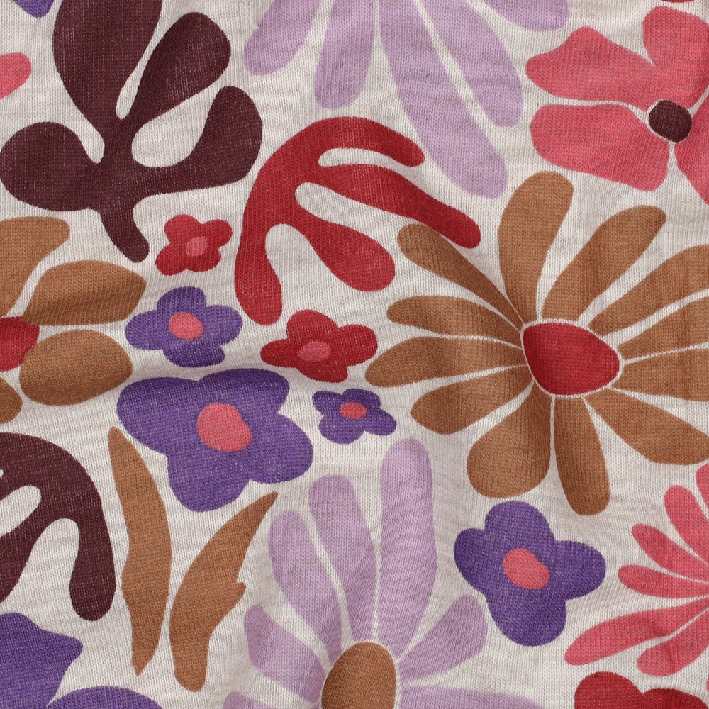 Sweat floral écru violet Poppy – Image 5