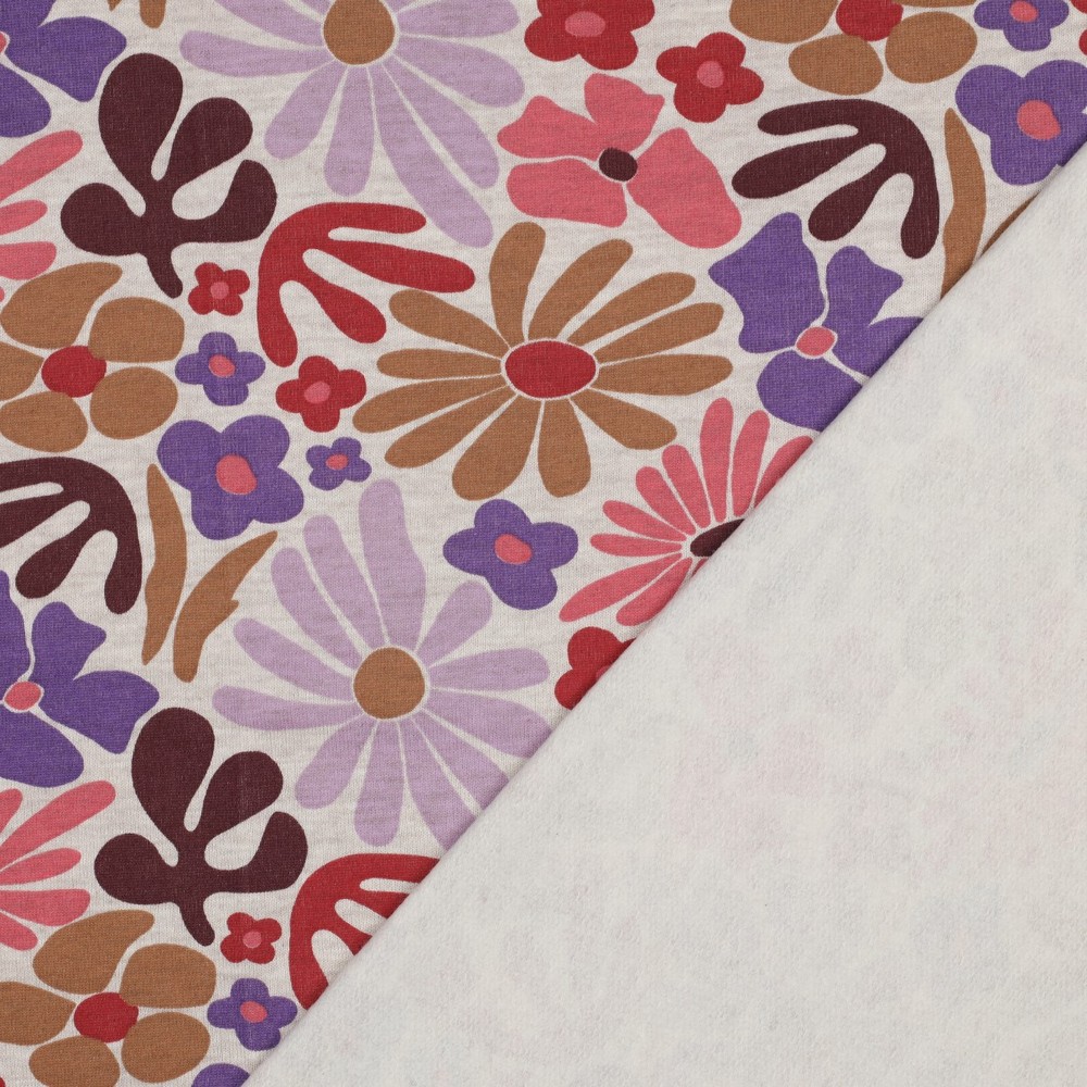 Sweat floral écru violet Poppy – Image 3