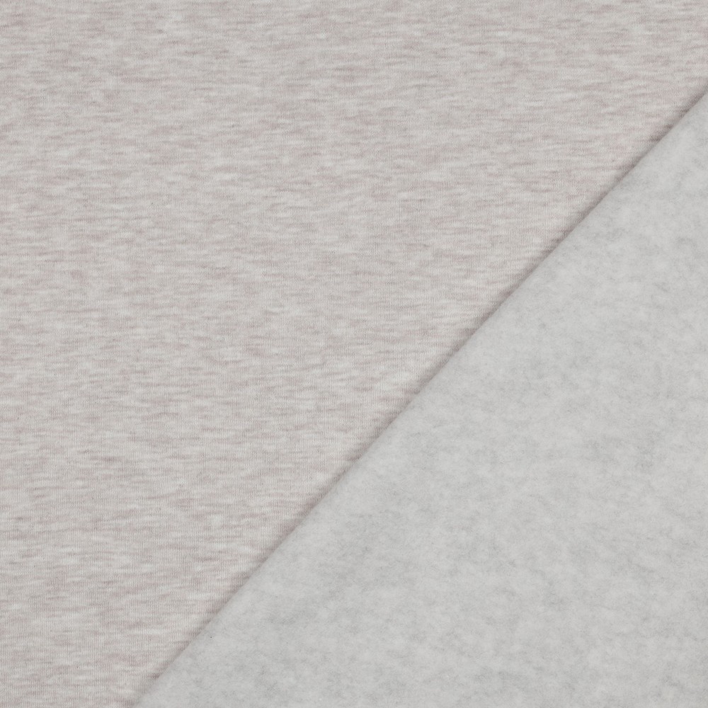 Tissu jogging chiné beige – Image 3