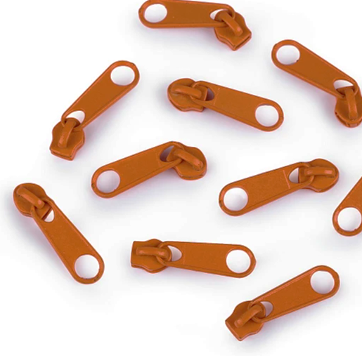 Curseur arrondi fermeture nylon #3 marron beige