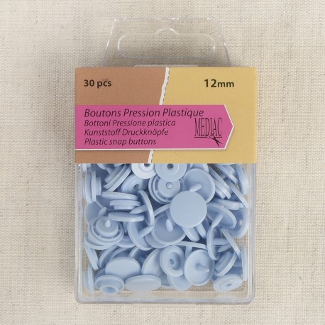 30 pressions bleu layette