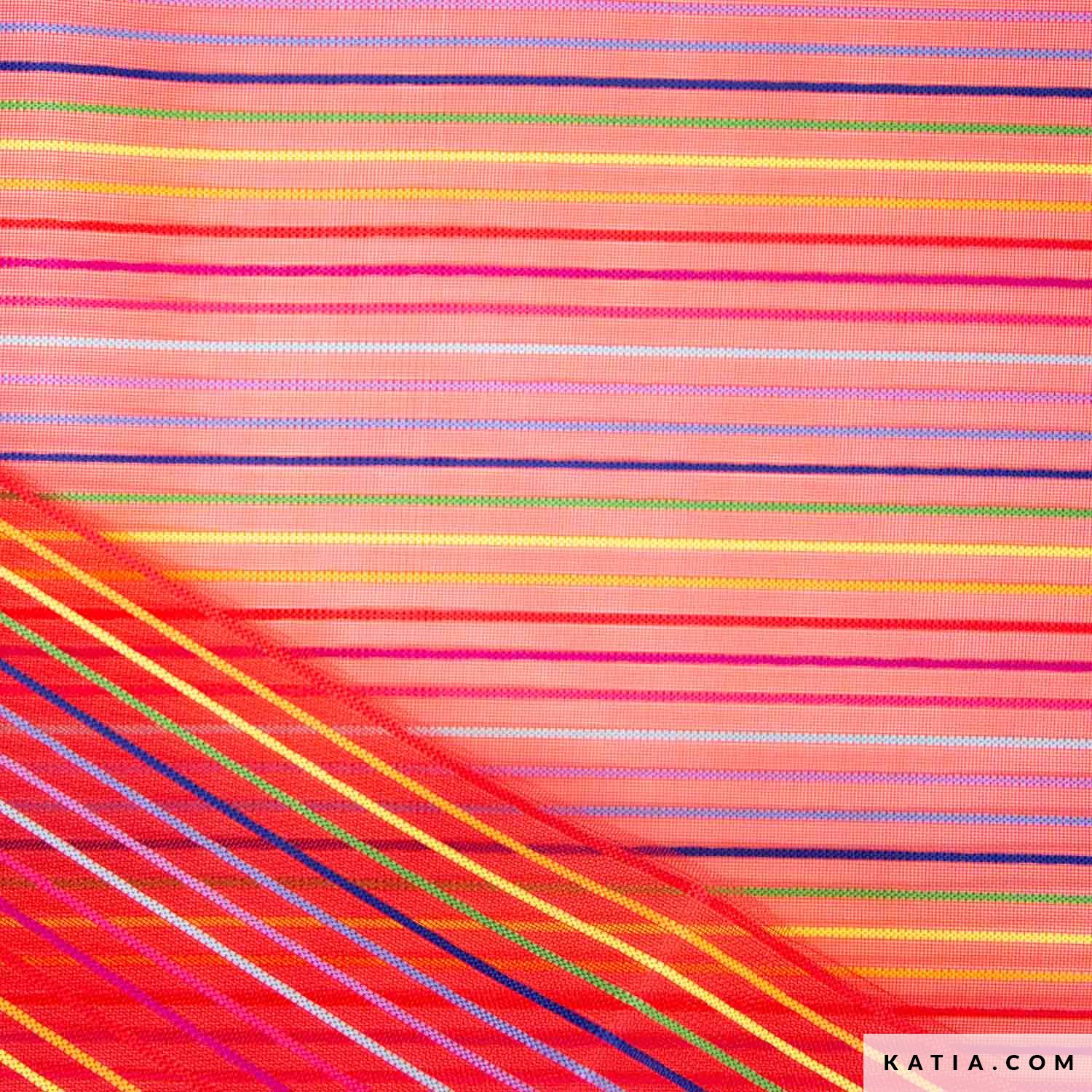 Mesh multicolore fond rouge – Image 3