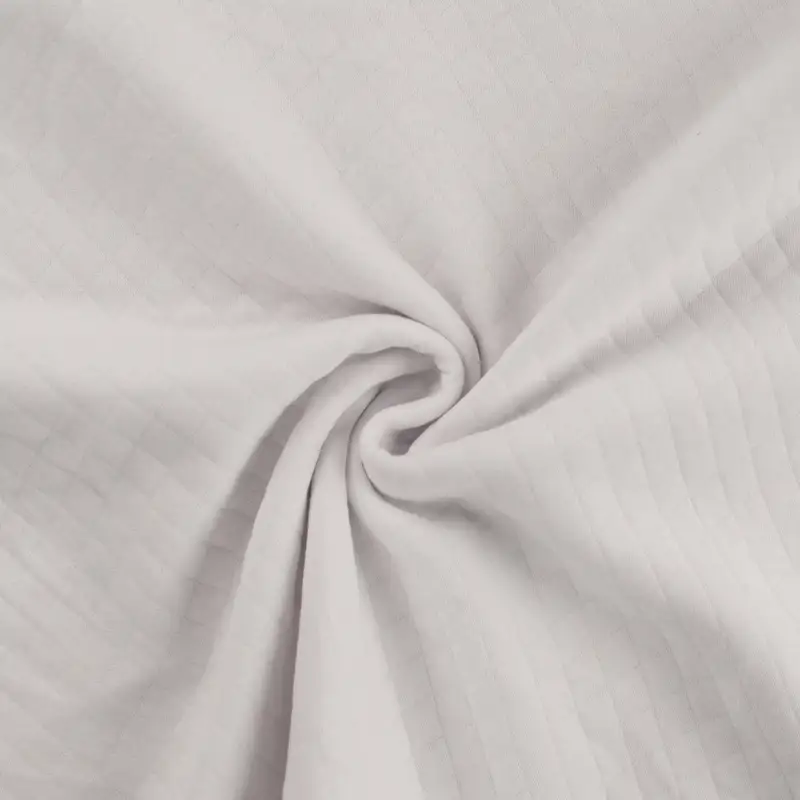 Jersey matelassé diamand blanc – Image 3