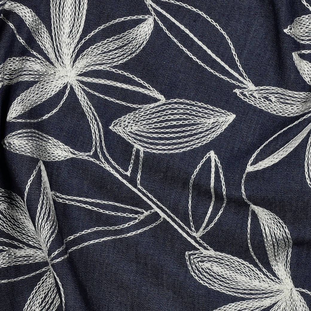 Jean brodé fleurs