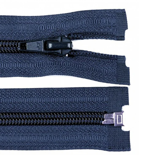Fermeture séparable nylon 65 cm bleu foncé