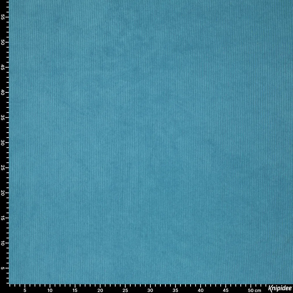 Velours cotelé corduroy bleu océan – Image 4