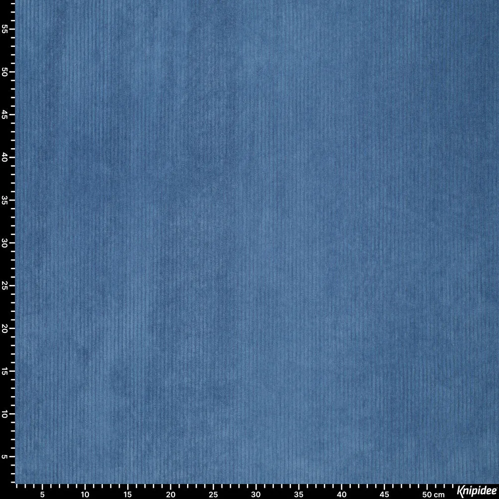 Velours cotelé corduroy bleu – Image 5