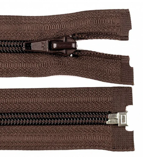 Fermeture séparable nylon 65 cm marron