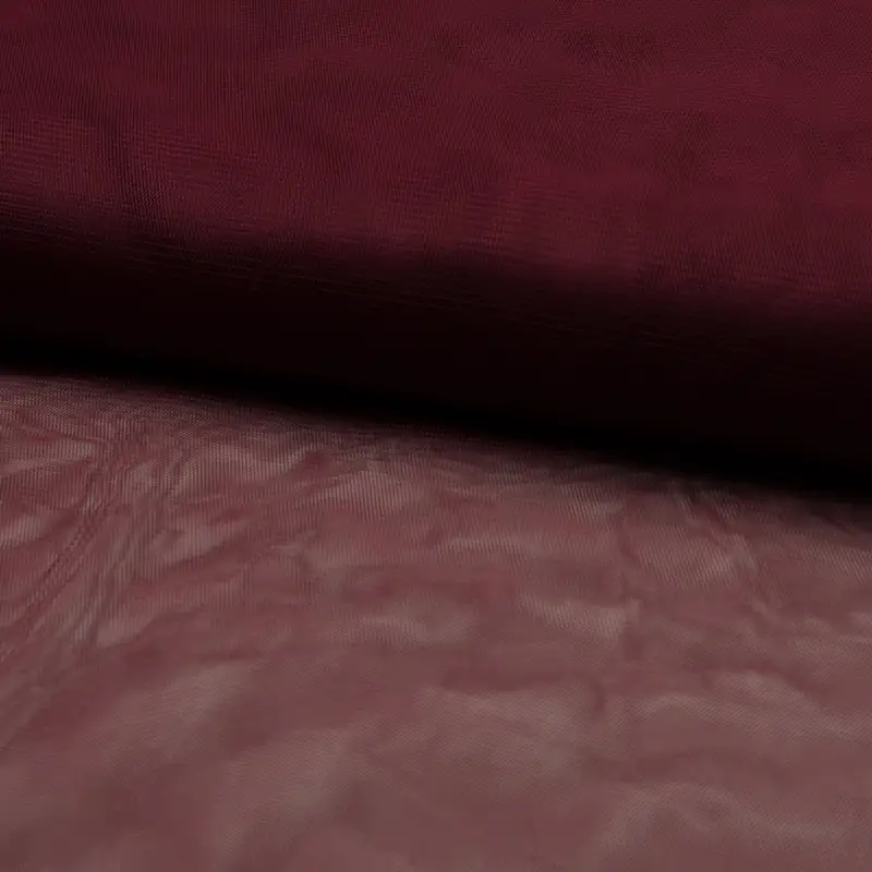 Tulle souple bordeaux
