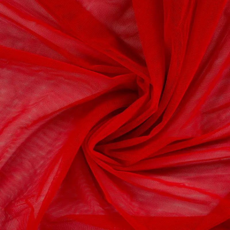 Tulle souple rouge