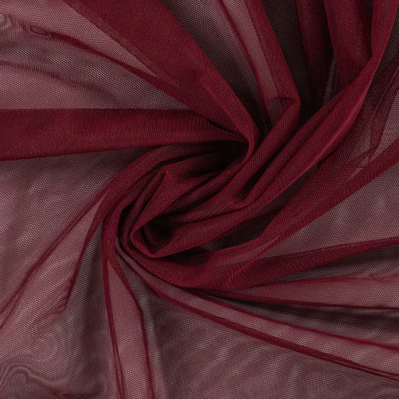 Tulle souple bordeaux