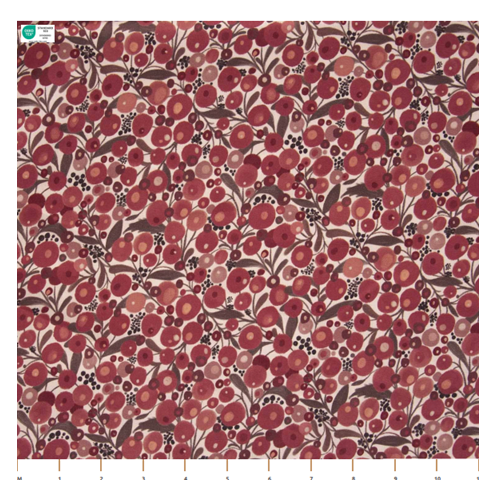 Popeline Katia fruits rouge berries – Image 2