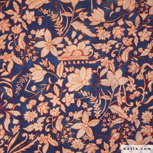 viscose rayonne satin fleurs indiennes